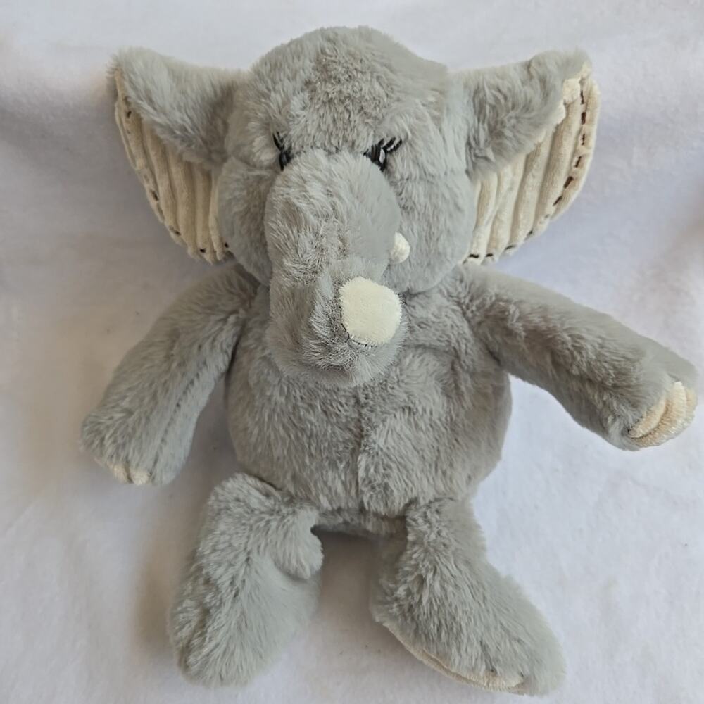 Aroma Home Grey Elephant Plush Stuffed Animal Lover 14" Micro Warming Bead Pouch